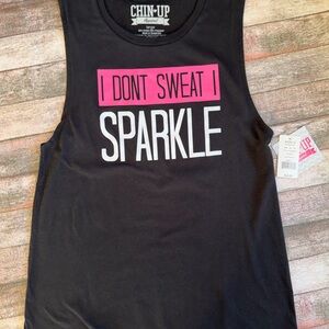 Chin Up Apparel Black and Pink Muscle Tee